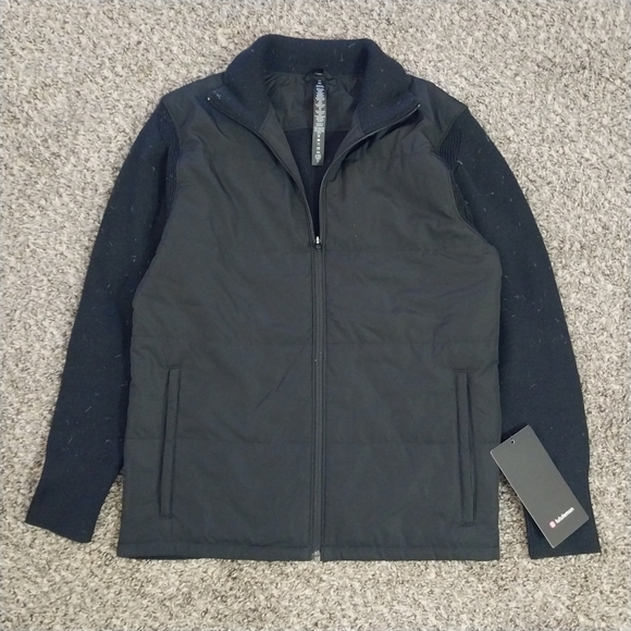 lululemon athletica Jackets & Blazers - ADULT LULULEMON BLACK WATER REPELLENT FULL ZIP SWEATER NEW